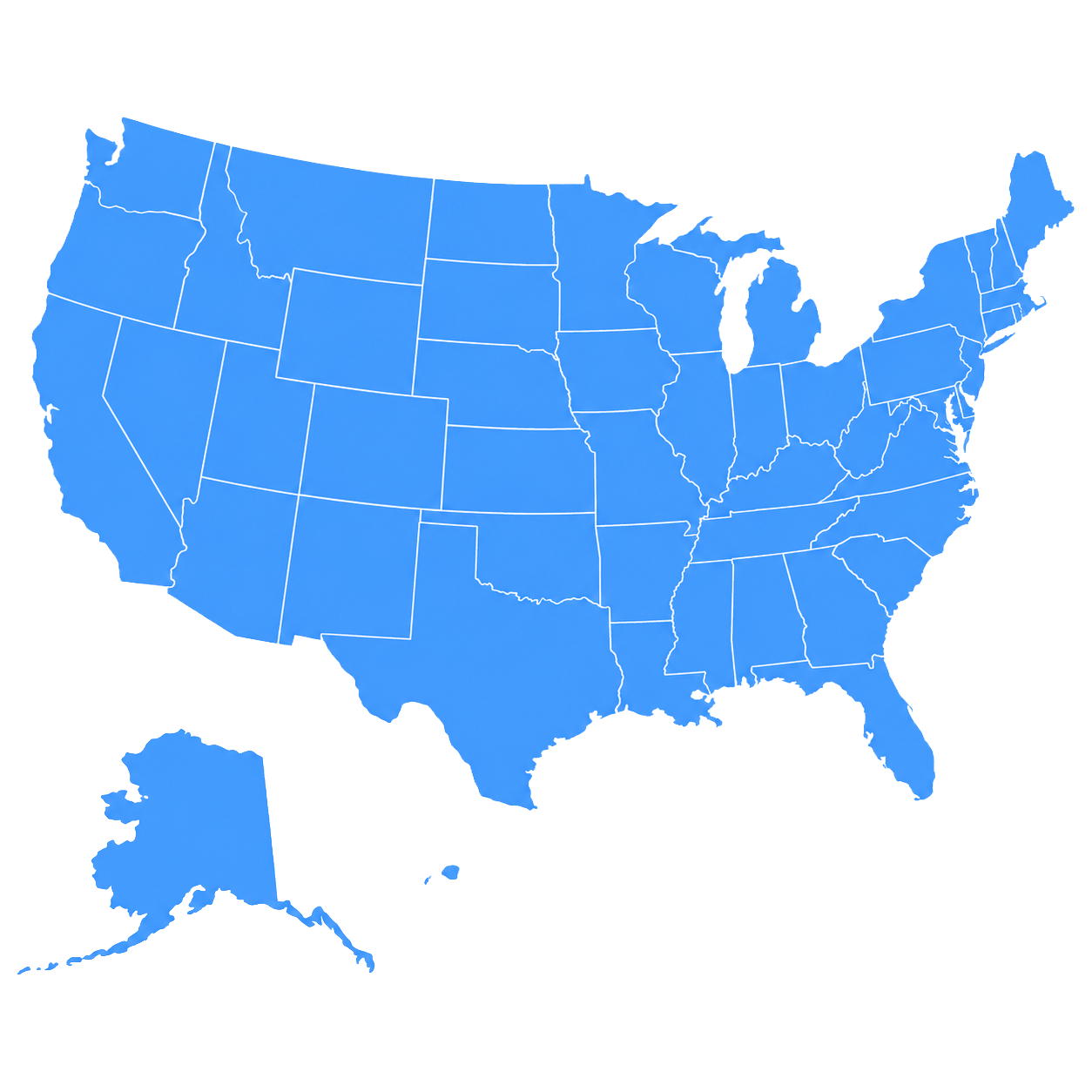 United States map
